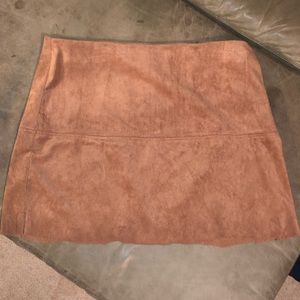 Brown felt skirt